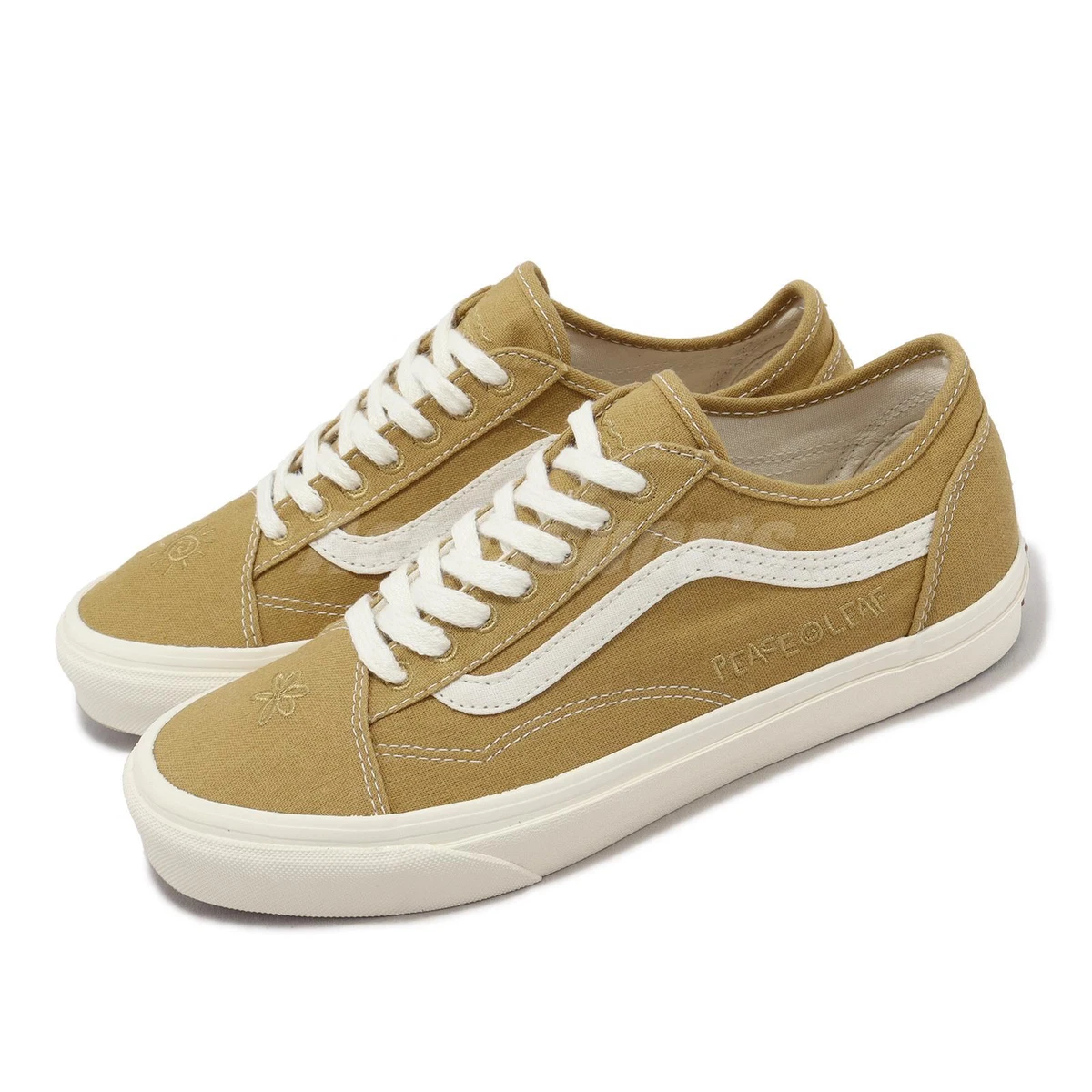 Vans Old Skool Tapered Eco Theory Peace Leaf Mustard Gold Men Unsiex VN0A54F4ASW