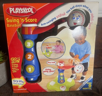 NEW Playskool Swing 'N Score Baseball Spinning Ball Flashing Lights 