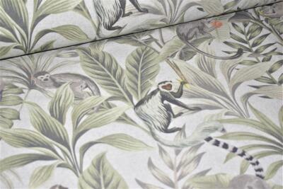 Madagaskar Premium bedruckter Canvas Stoff 58'' breit hochwertig