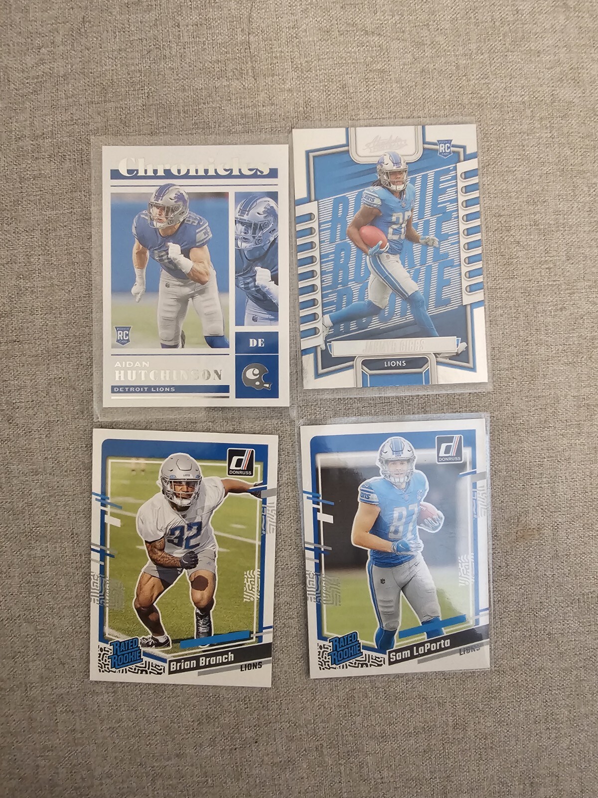 Detroit Lions Team Player Lot Brian Branch/ Aidan Hutchinson/ Sam Laporta/...