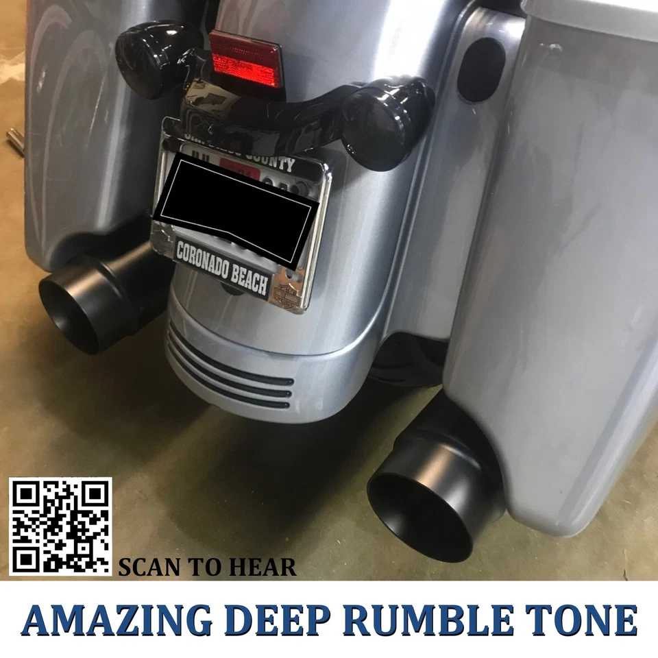 Megáfono ANIT 4.4" para Harley Touring silenciadores deslizables 17-UP Street Glide Foto 4 de 4