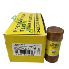 10Pcs New Bussmann LPJ-50SP 50 Amp Fuses Low Peak Class J 600 Volts LPJ50SP