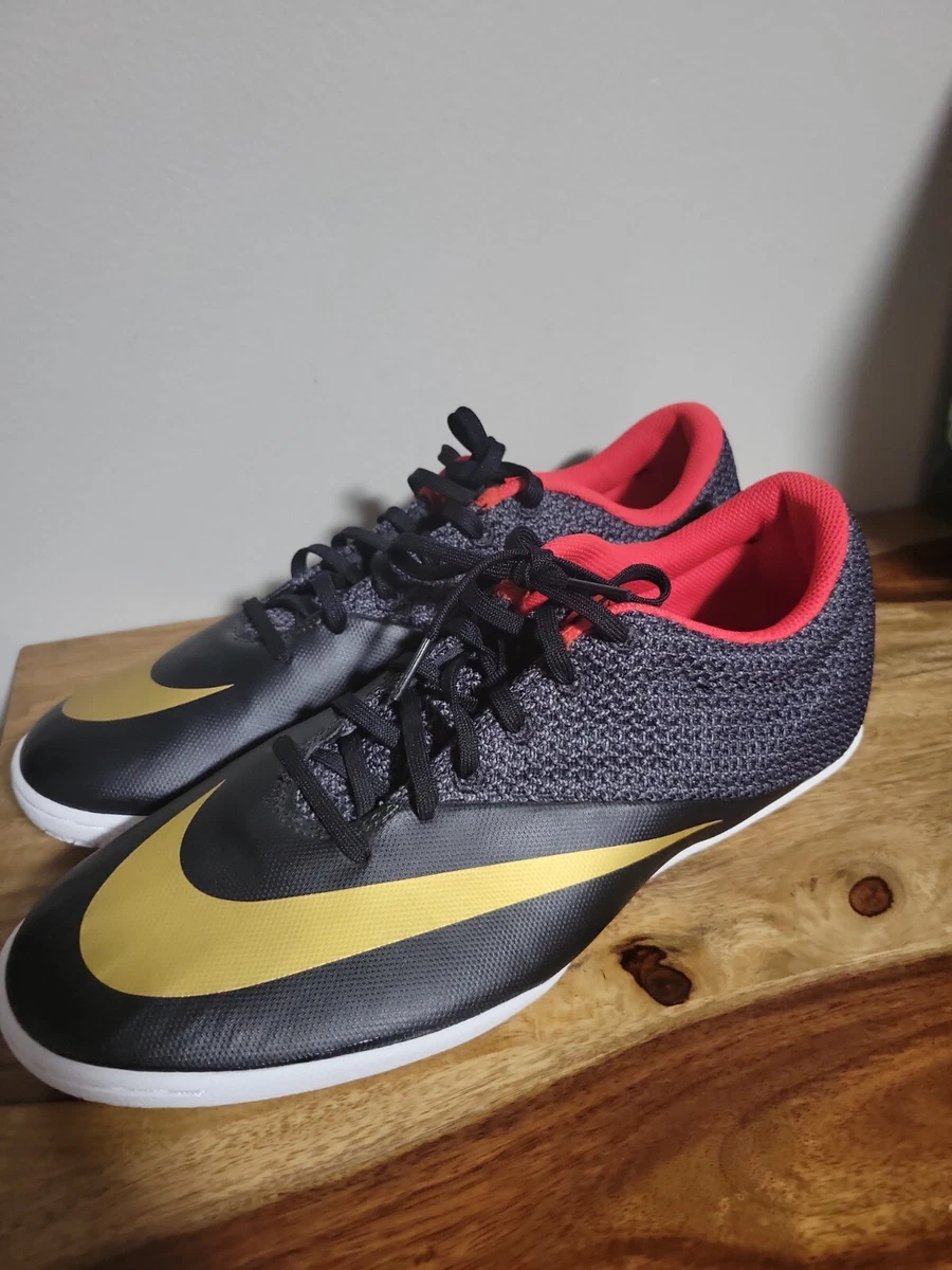 Nike Mercurial X Pro IC Shoes Men&#039;s Size 11 Black/ Gold New |