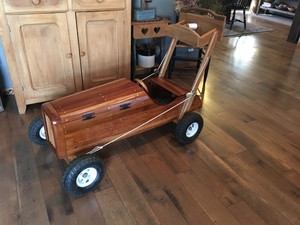wooden ride on car