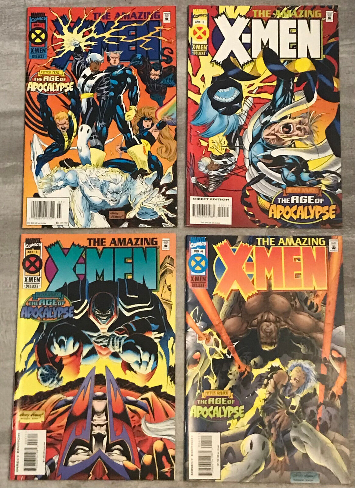 The Amazing X-Men Set - Volume #1, Issues #1 - #4 - 1995 - Marvel Comics