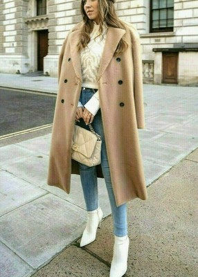 zara camel teddy coat
