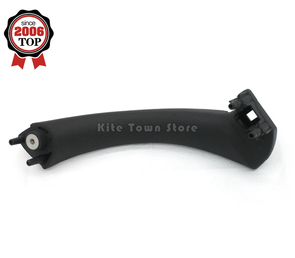 Cubierta de moldura de manija de panel de puerta interior derecha negra derecha para BMW E90 serie 3 S Foto 3 de 4