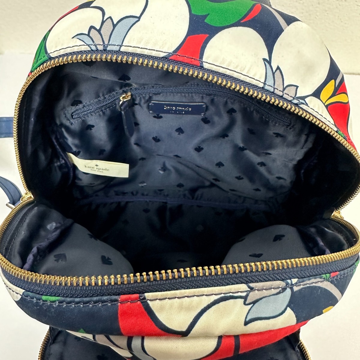 Kate Spade Dawn Breezy Floral Mini Backpack - Multicolor Kate Spade Dawn Breezy Backpack 11 inches Floral Navy Cute  main image 2