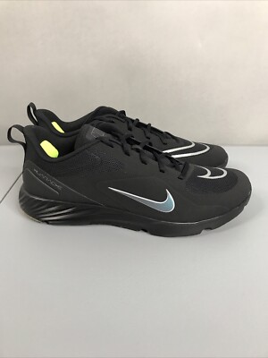 Nike Alpha Huarache 8 Black Turf Lacrosse Shoes Men s Sz 12 Athletic Comfort New