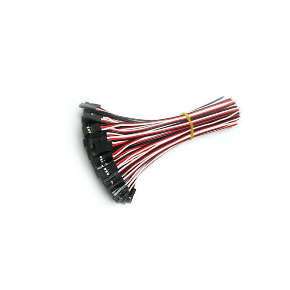 10PCS 10CM 3Pin JR Male Plug Extension Cables 26AWG For RC Servo Signal wire - Image 2 of 4