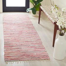 Safavieh Rag Rug RED / MULTI 2'-3" X 6' Runner - RAR129R-26
