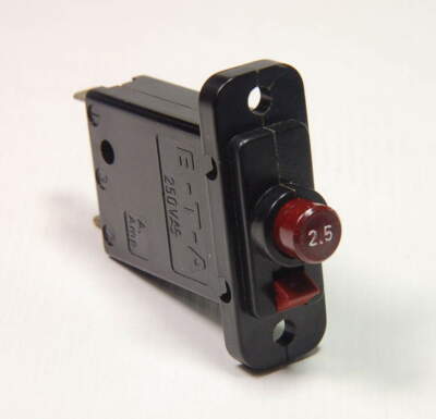 E-T-A (ETA) - 45-000-P-H - 2.5 Amp Circuit Breaker. SP 2.5Amp 250VAC, New