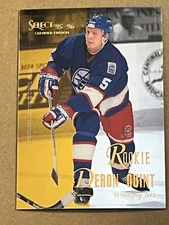 1995-96 SELECT CERTIFIED - DERON QUINT JETS ROOKIE #129- PROTECTIVE FILM
