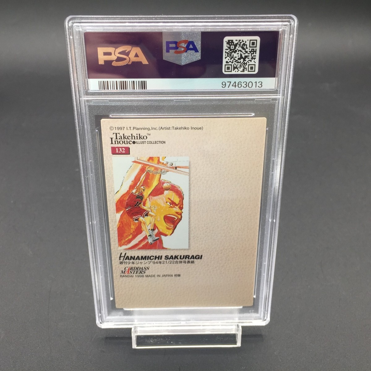 PSA10 1998 Carddass Masters Slam Dunk Takehiko Inoue 132 Hanamichi