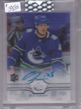 2020-2021 UD Clear Cut Rookie Auto Olli Juolevi Vancouver Canucks # CC-OJ