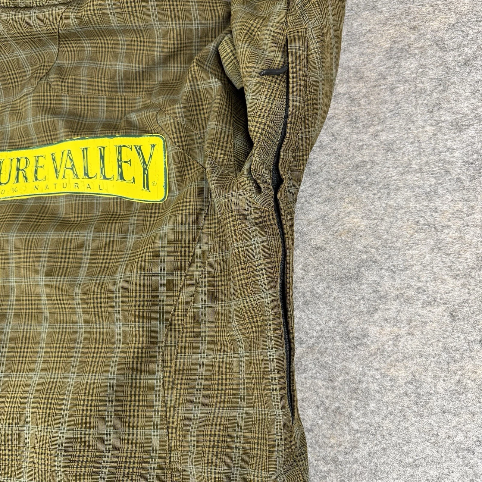 Obermeyer Ski Teton Jacket Plaid Green Nature Valley Logo Waterproof Mens XS image 18