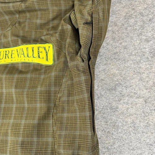 Obermeyer Ski Teton Jacket Plaid Green Nature Valley Logo Waterproof Mens XS image 18