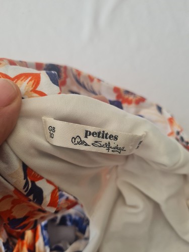 Vestido para damas Miss Selfridge Petite talla 10 sin mangas correas estampado floral... - Imagen 11 de 16