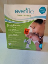 Evenflo Single Electric Breast Pump Portable Lightweight with AC Adapter  Case