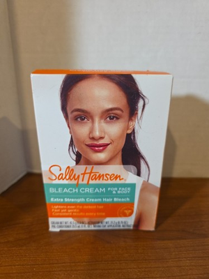#ad #ad Sally Hansen Bleach Cream For Face amp; Body 1.5oz Extra Strength Hair Bleach NIOB $10.00