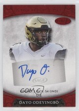 2021 Sage Aspire Red Dayo Odeyingbo #ASP-90 Rookie Auto RC