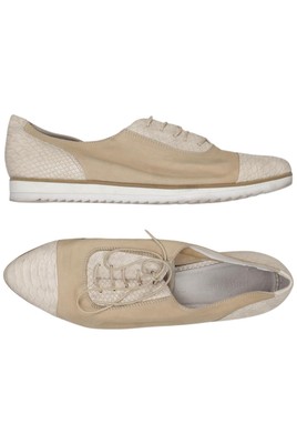 Gerry Weber Halbschuh Damen Slipper feste Schuhe Gr. EU 39 Leder Beige #m3ysjir