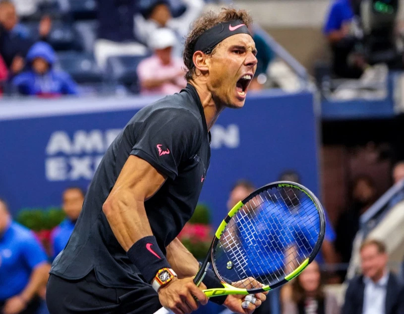 Pulseras Nike Tennis Premier Doble Anchas Adulto Negras/Hot Punch Foto 2 de 4