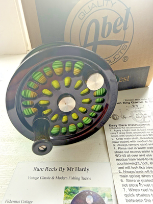 Abel Number Big Game 4 Salmon & Saltwater Fly Reel with Fly Line & Case |  eBay