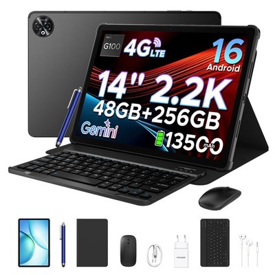 2026 DOOGEE TabE3Max 14 Zoll Tablet 48GB+256GB 13500mAh Tablet Android 16 Neu DE