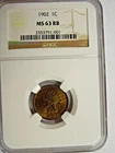 NGC MS 63 Red Brown 1902 Indian Head Cent