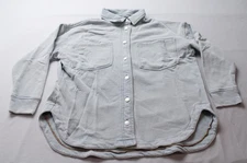 Moco Boutique Women's Go Everywhere Button Up Jacket JL3 Light Denim Medium