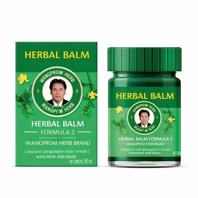 1-12x Wang Prom 50g Green Herbal Balm Pain Relief & Swelling Insect Bites Itchy
