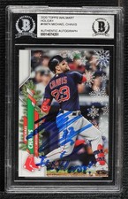 BAS 2020 Topps Holiday WalMart Mega Box Michael Chavis #HW74 BGS Authentic ow6