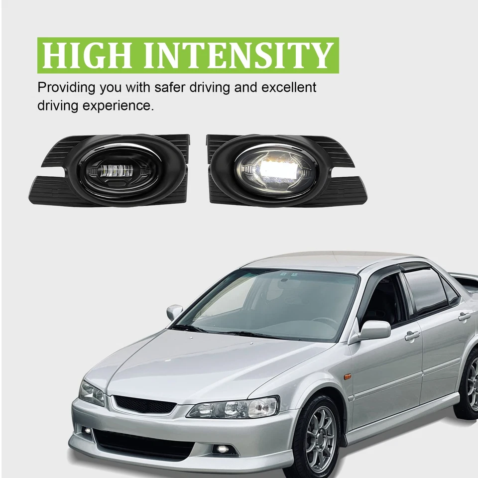 Luces antiniebla LED con cableado luces de parachoques delanteras para Honda Accord 2001-2002 sedán par Foto 3 de 4