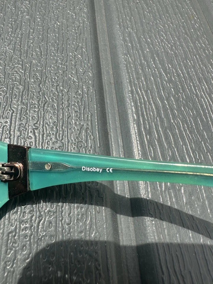 Gafas de sol Oakley Disobey 05-321 para mujer turquesa tortuga de gran tamaño con estuche Foto 4 de 4