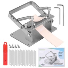 Manual Leather Splitter Peeling Machine, Leather Paring Skiver Skiving Tools wit