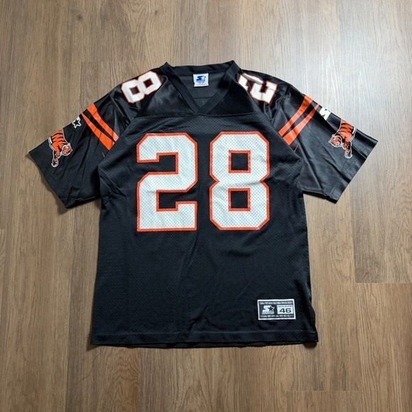 Vintage Starter Cincinnati Bengals Corey Dillon 28 Jersey Black Size 46 M NFL