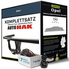 Für OPEL Astra J Typ P10 Anhängerkupplung starr +eSatz 7pol 09.2010-02.2016 PKW