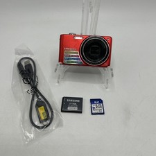 SAMSUNG PL201 DIGITAL CAMERA 14.2MP RED TESTED WITH CHARGE CABLE MEMORY CARD