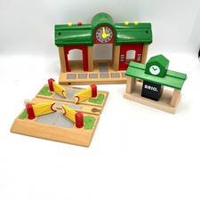 BRIO Record and Play Train Station Railroad Crossing Brio Station