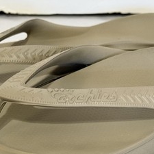 Archies Arch Support Flip Flops Women s US 7 Taupe Thong Sandal Tan Beach Summer