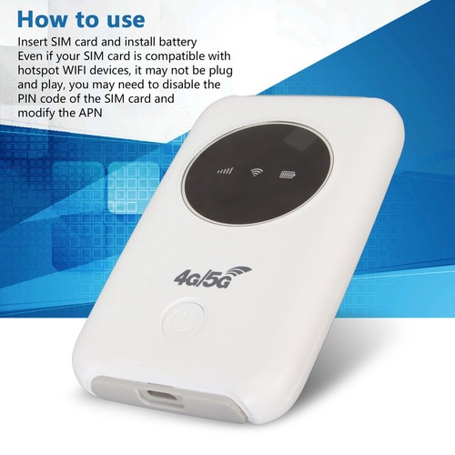 Tragbarer WLAN-Router Leichte 4G-Netzwerkbänder Entsperrt 5G WLAN 4G LTE - Bild 8 von 22