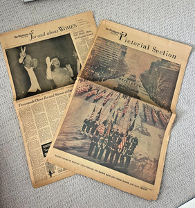 RARE! THE WASHINGTON POST January 22, 1957 Eisenhower