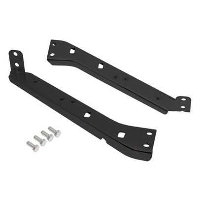 Black Saddlebag Rail Support Bracket Left & Right Black Rail Support Bracket