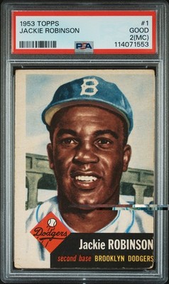 1953 Topps - Jackie Robinson #1 PSA 2 MC