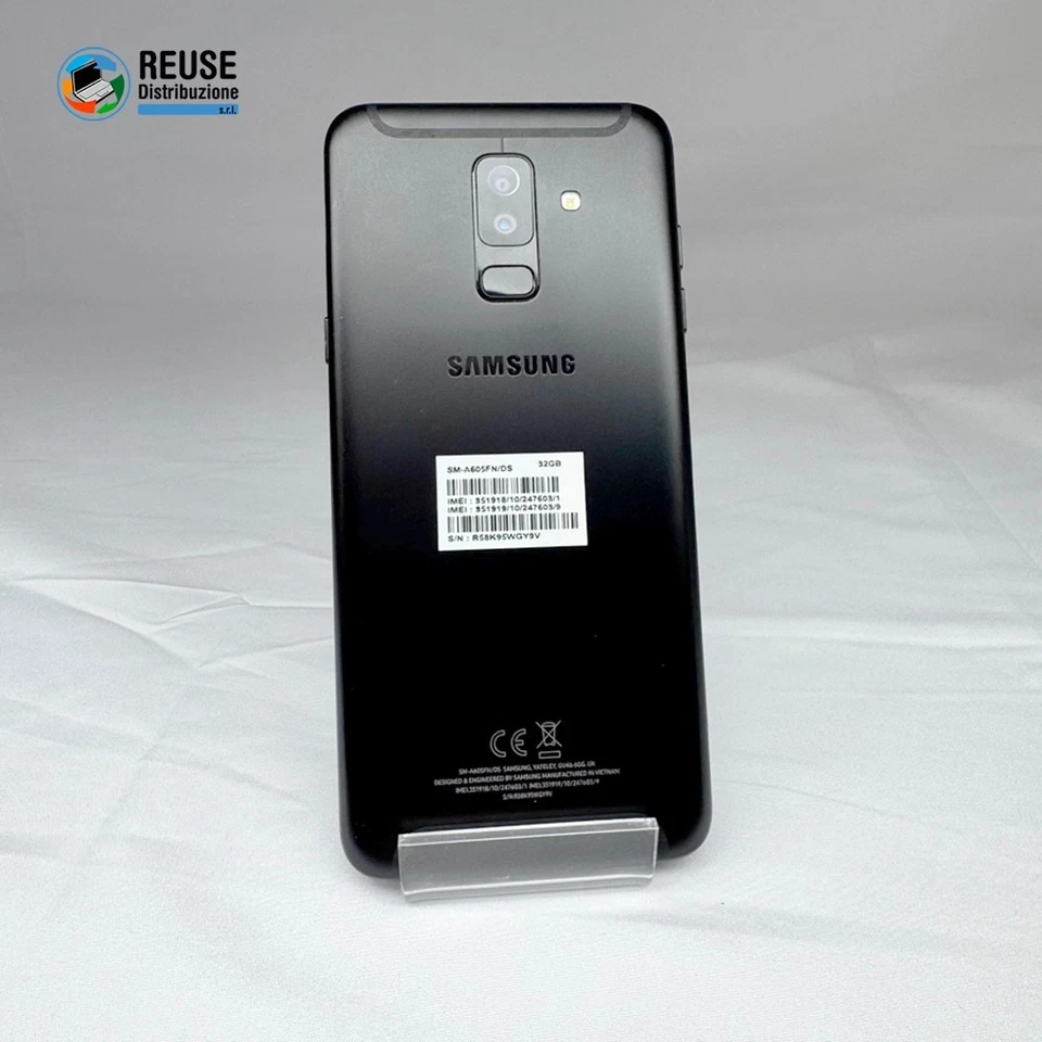 Samsung Galaxy A6+ 2018, 32Gb, Black, Smartphone, Ricondizionato, A166BN - Immagine 2 di 4