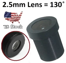 2.5mm CCTV Camera Lens 720p F2.0 FPV Security Camera Lens for IP Camera Black