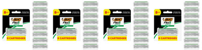 Bic Flex5 Sensitive Refill Blades 8 Cartridges Razor Refills 4 Pack