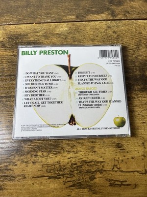 BILLY PRESTON That's The Way God Planned It Cd 1991 Apple Beatles