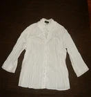 Fashion scene white blouse in crash look size 40/42